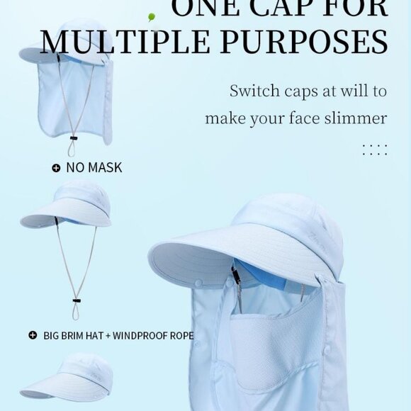 Outdoor bicycling climbing detachable sunshade sunhat ultraviolet-proof 1 Hat - Picture 12 of 16